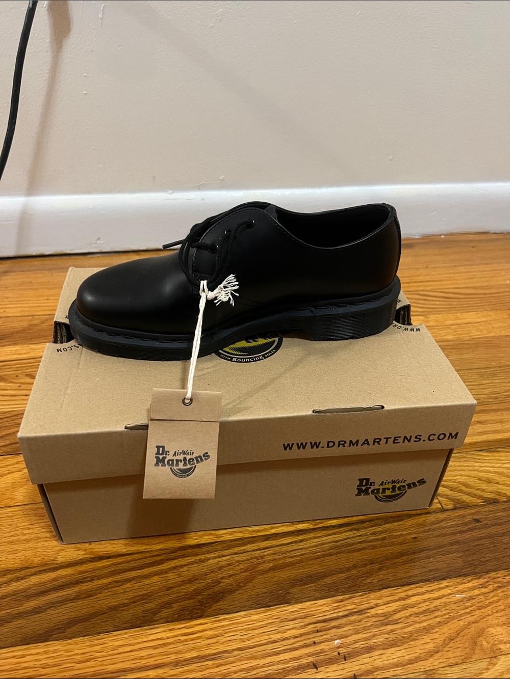 Dr. Martens Black 3-Eye Derby Shoe